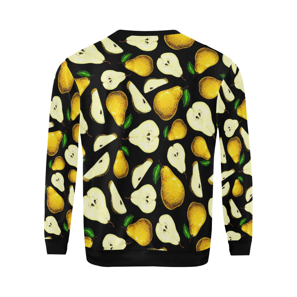 Pear Pattern Print Design PE01 Men Long Sleeve Sweatshirt