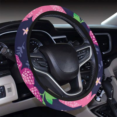 Monarch Butterfly Pattern Print Design 03 Steering Wheel Cover with Elastic Edge