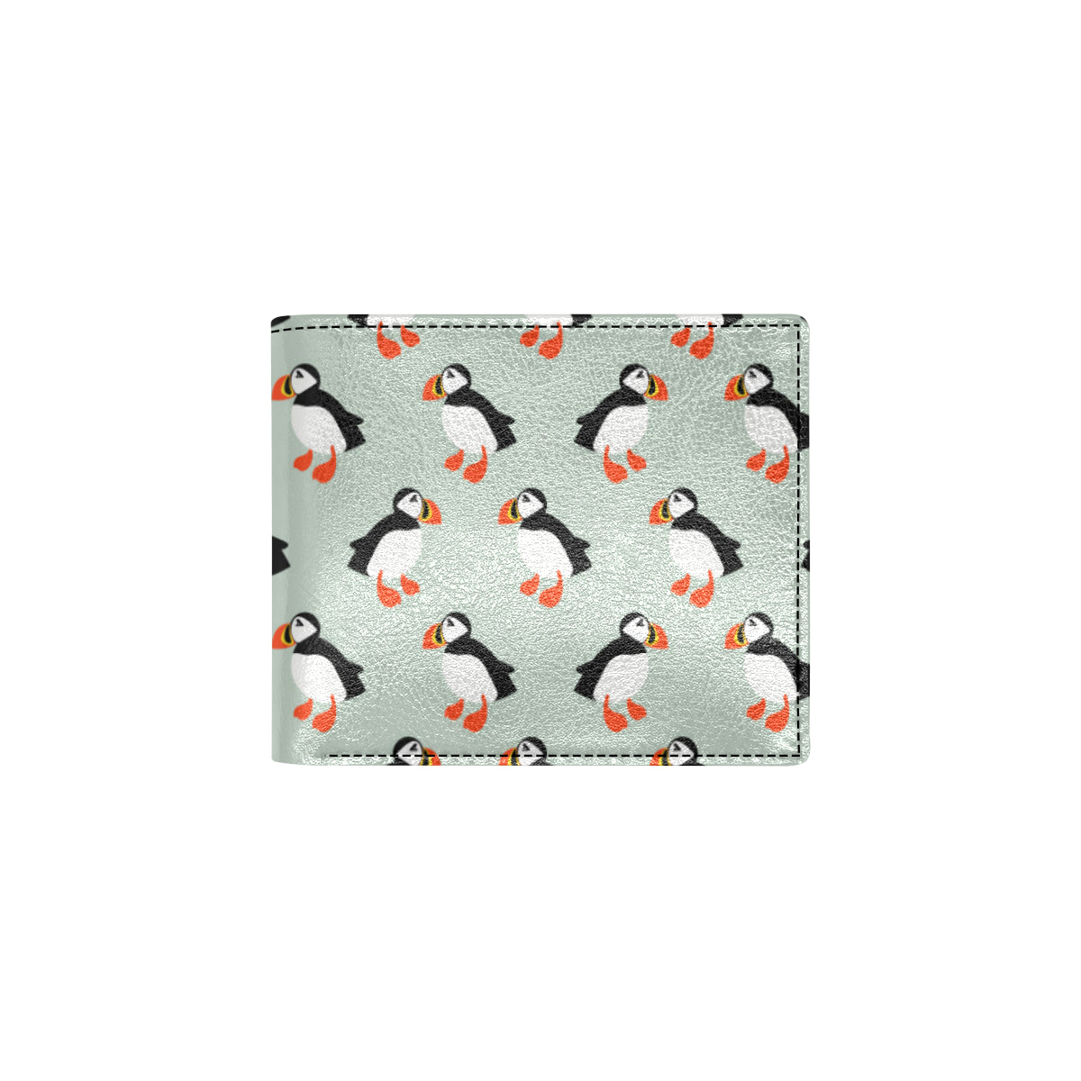 Puffin Pattern Print Design A03 Men's ID Card Wallet