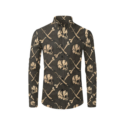 Pirate Pattern Print Design A03 Men's Long Sleeve Shirt