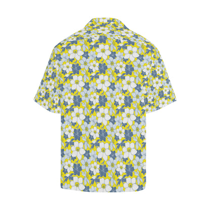 Daffodils Pattern Print Design 01 Men's Hawaiian Shirt