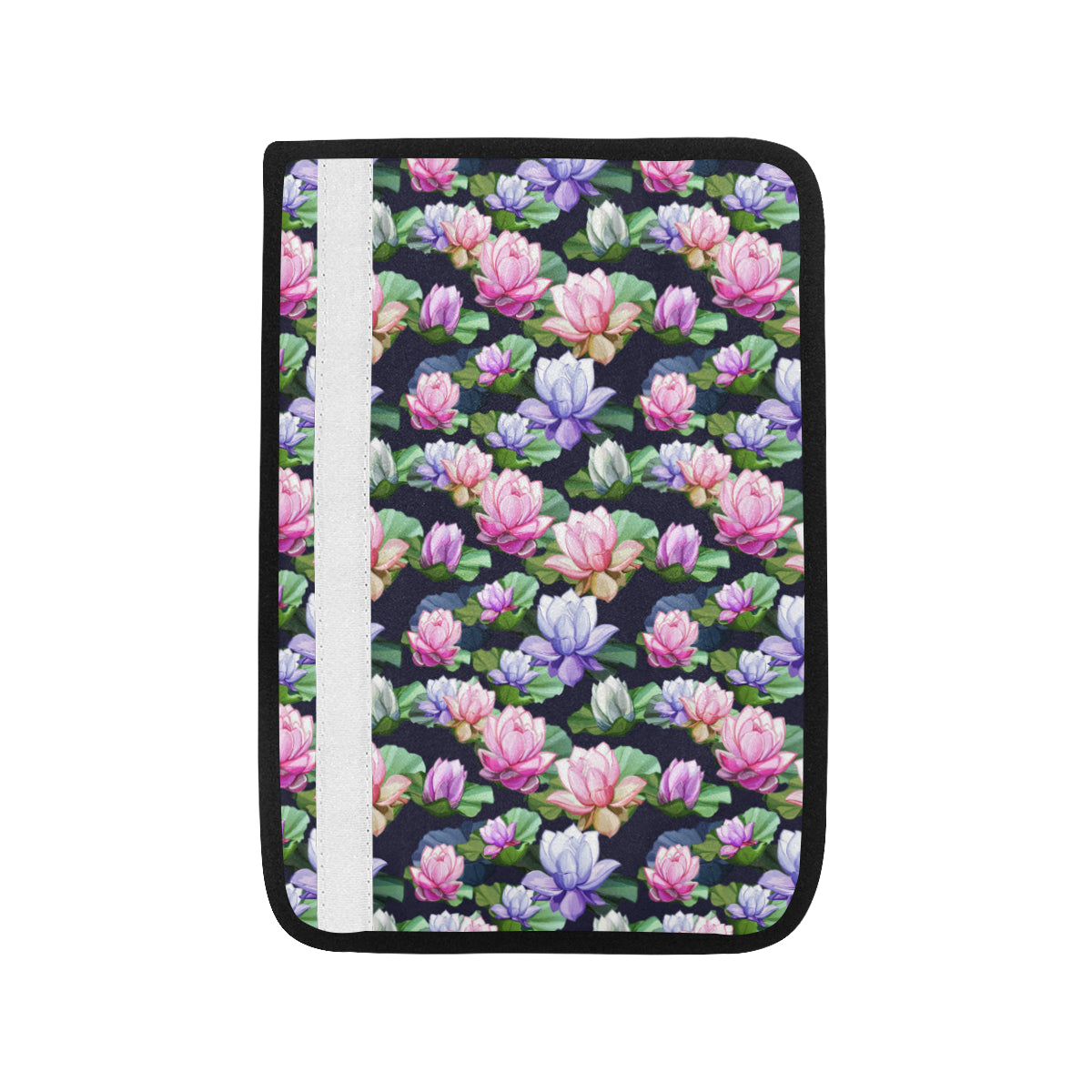 Lotus Flower Print Design Car Seat Belt Cover