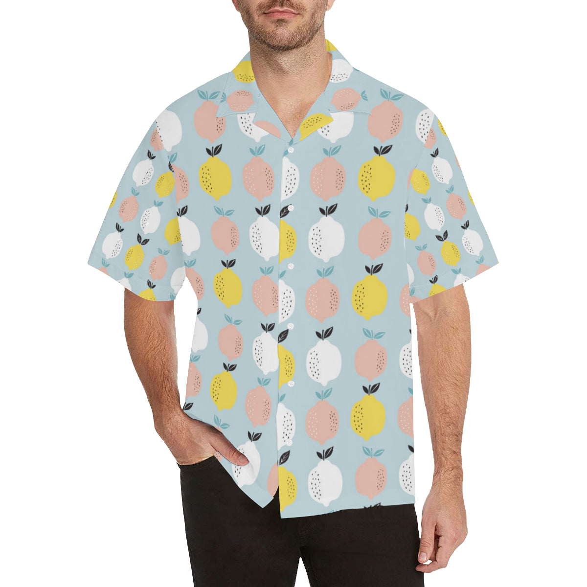 Citrus  Pattern Print Design 03 Men's Hawaiian Shirt