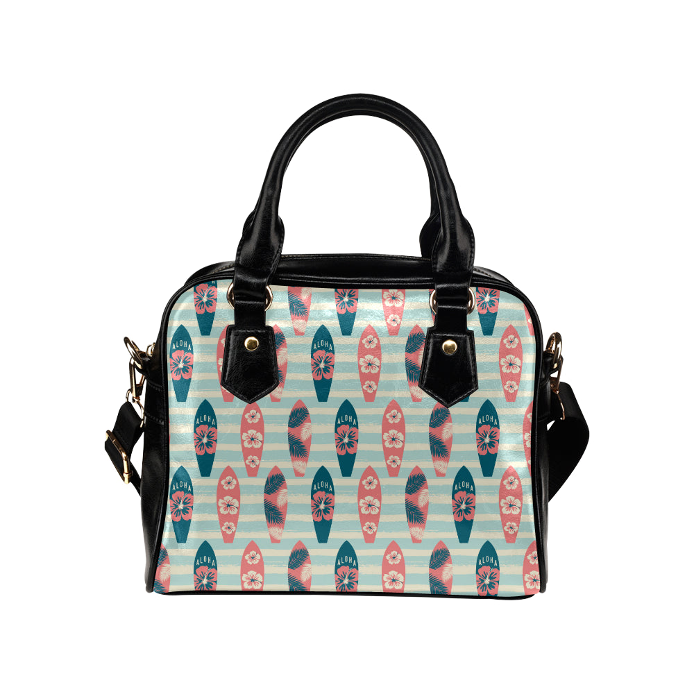Aloha Hawaii Surfboard Pattern Print Design 02 Shoulder Handbag