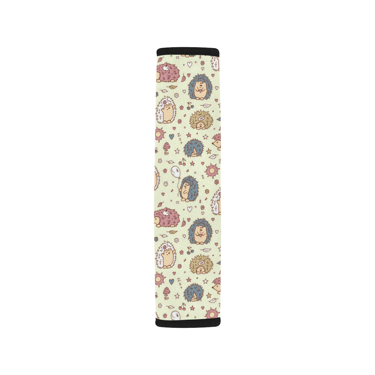 Hedgehog Cute Pattern Print Design 01 Car Seat Belt Cover