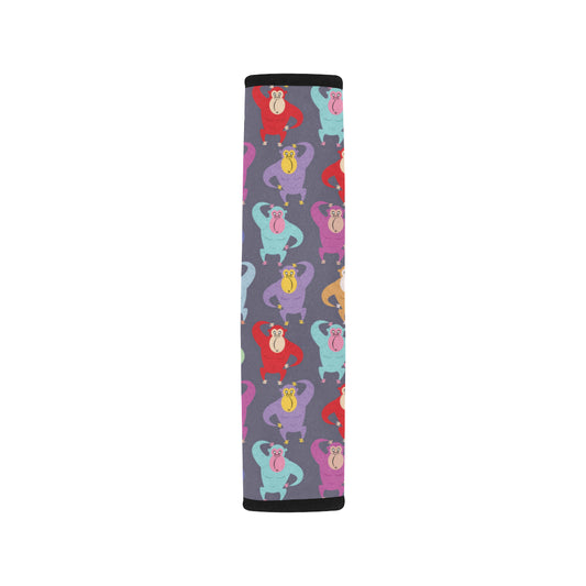 Chimpanzee Pattern Print Design 03 Car Seat Belt Cover