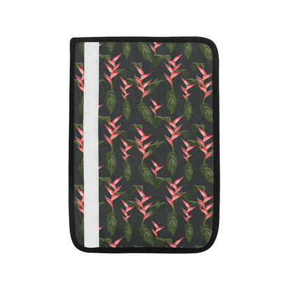Heliconia Pattern Print Design HL07 Car Seat Belt Cover