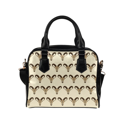 Goat Pattern Print Design 01 Shoulder Handbag
