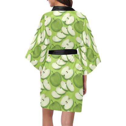 Apple Pattern Print Design AP010 Women's Short Kimono