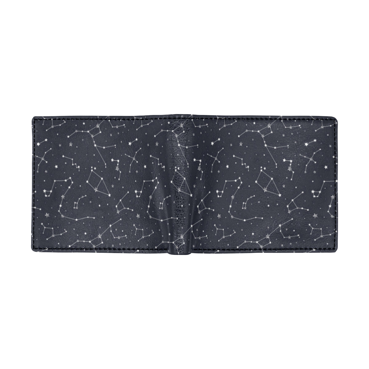 Constellation Pattern Print Design 03 Men's ID Card Wallet