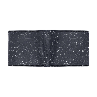 Constellation Pattern Print Design 03 Men's ID Card Wallet