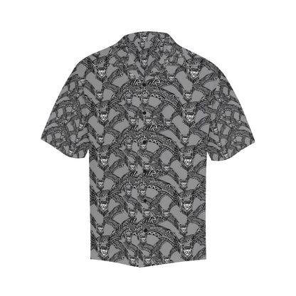Bat Pattern Print Design 04 Men's Hawaiian Shirt