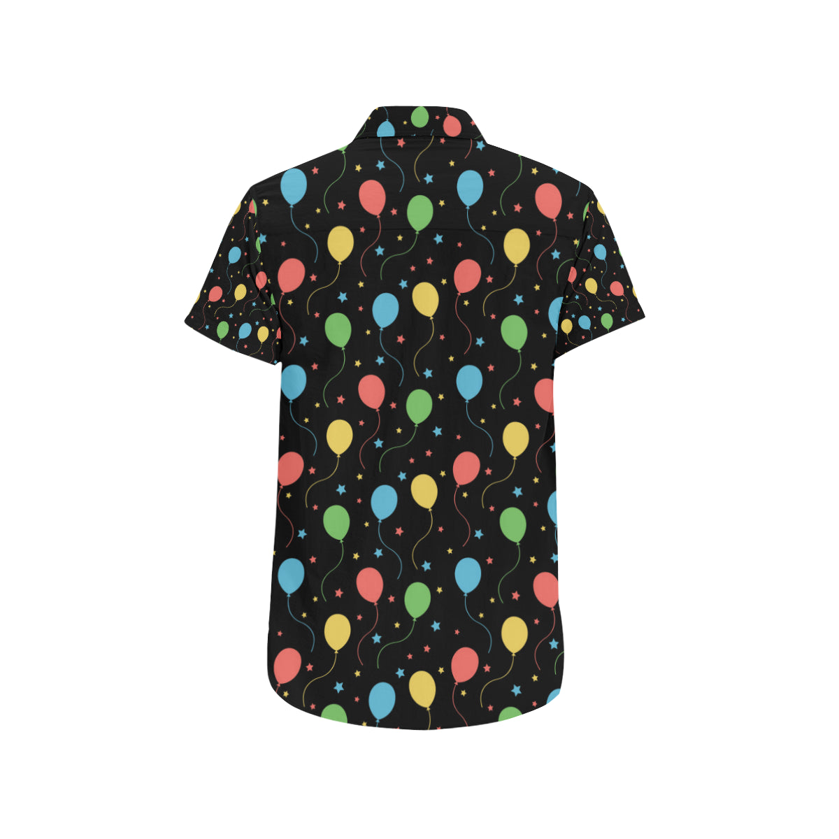Ballon Colorful Pattern Print Design 04 Men's Short Sleeve Button Up Shirt