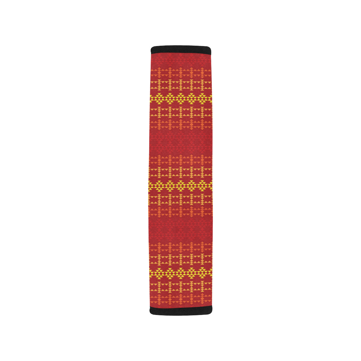 Southwest Red Gold Design Themed Print Car Seat Belt Cover