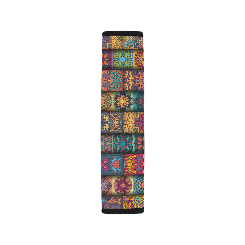 Mandala Style Design Print Car Seat Belt Cover