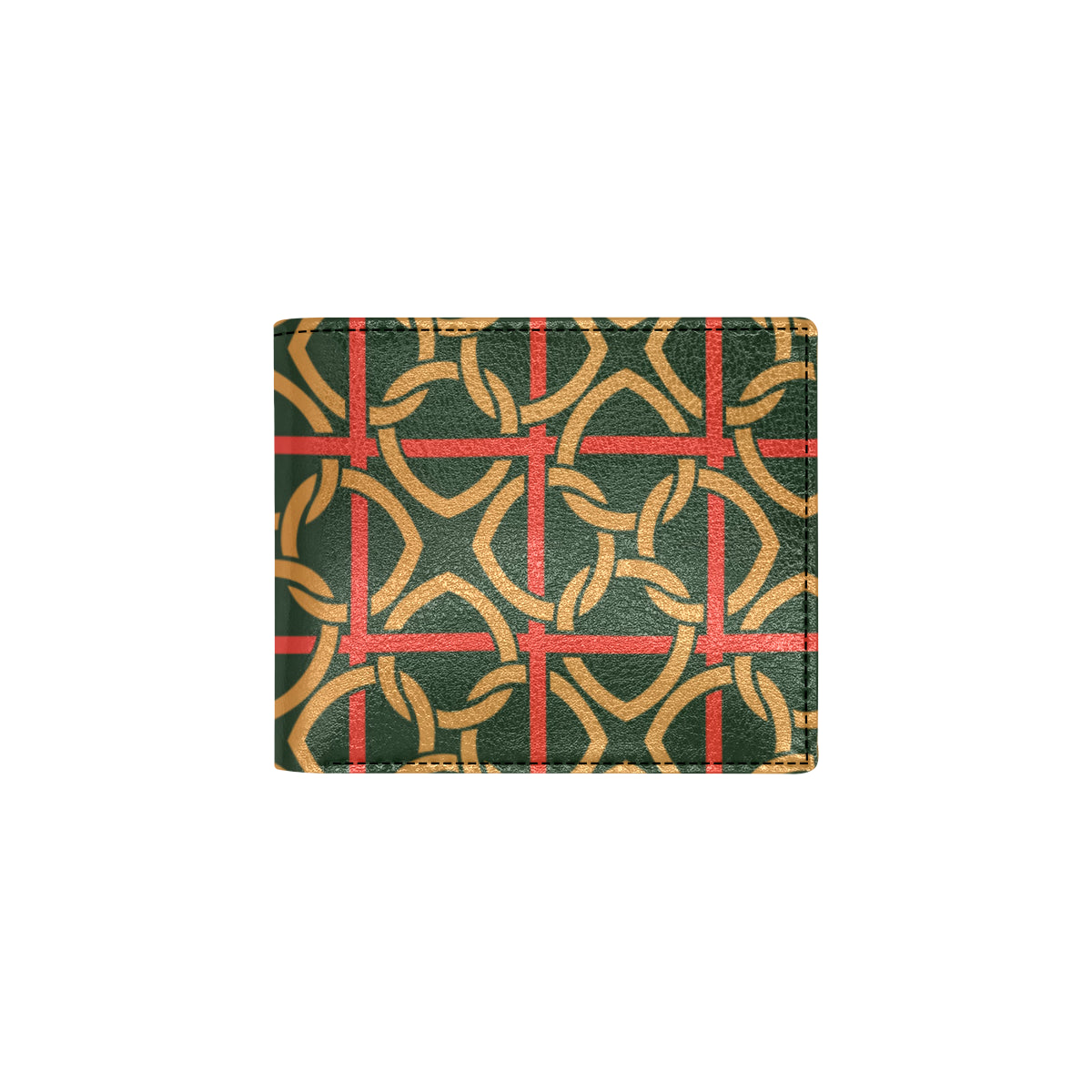 Irish Pattern Print Design 01 Men's ID Card Wallet