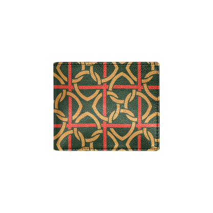Irish Pattern Print Design 01 Men's ID Card Wallet