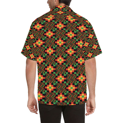Kente Pattern Print Design 01 Men's Hawaiian Shirt