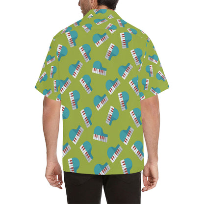 Piano Pattern Print Design 03 Men's Hawaiian Shirt