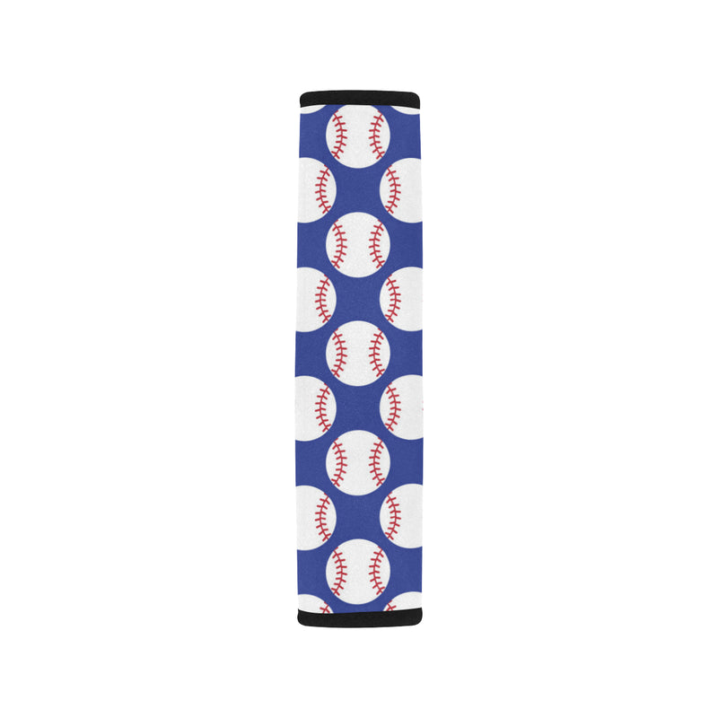 Baseball Blue Background Car Seat Belt Cover