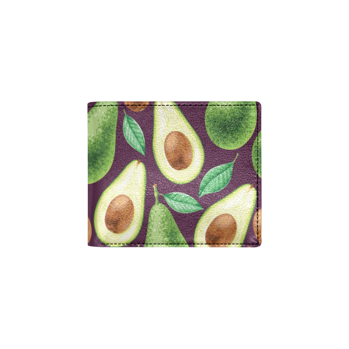 Avocado Pattern Print Design AC08 Men's ID Card Wallet
