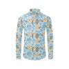 Polynesian Jellyfish Turtle Print Men's Long Sleeve Shirt