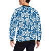 Plumeria Pattern Print Design PM013 Men Long Sleeve Sweatshirt