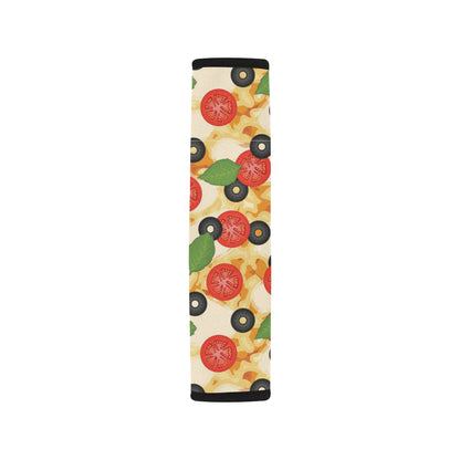 Pizza Pattern Print Design A05 Car Seat Belt Cover