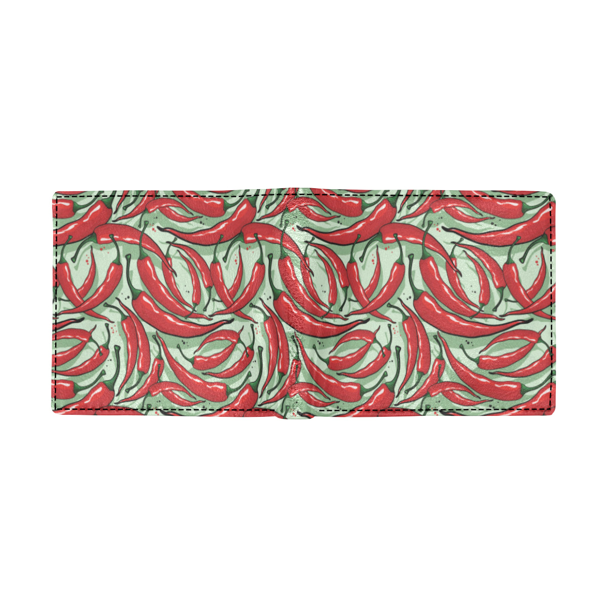 Chilli Pepper Pattern Print Design 04 Men's ID Card Wallet