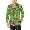 Camouflage Realistic Tree Fresh Print Men's Long Sleeve Shirt