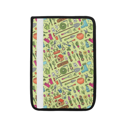 Gardening Pattern Print Design G02 Car Seat Belt Cover