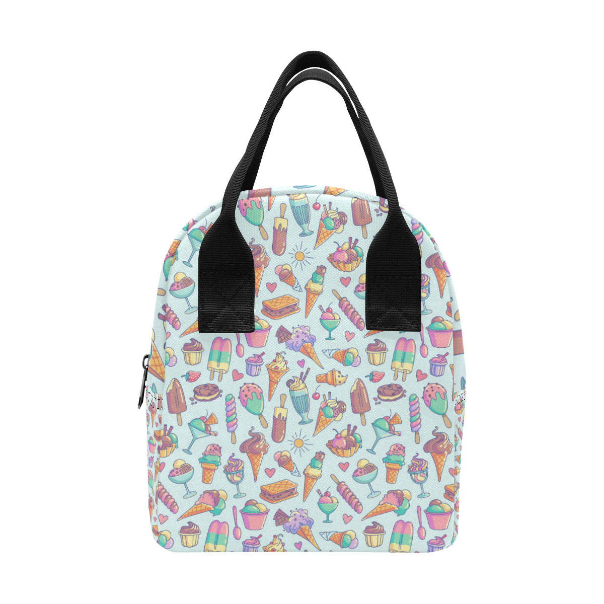 Ice Cream Pattern Print Design IC02 Insulated Lunch Bag