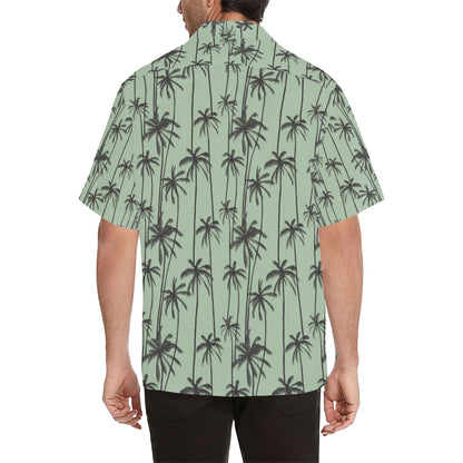 Palm Tree Pattern Print Design A04 Men's Hawaiian Shirt