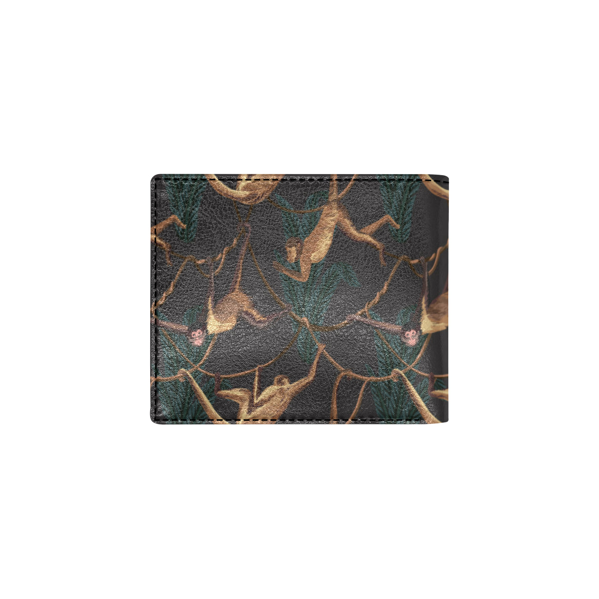 Monkey Pattern Print Design 02 Men's ID Card Wallet