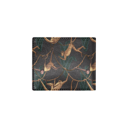 Monkey Pattern Print Design 02 Men's ID Card Wallet