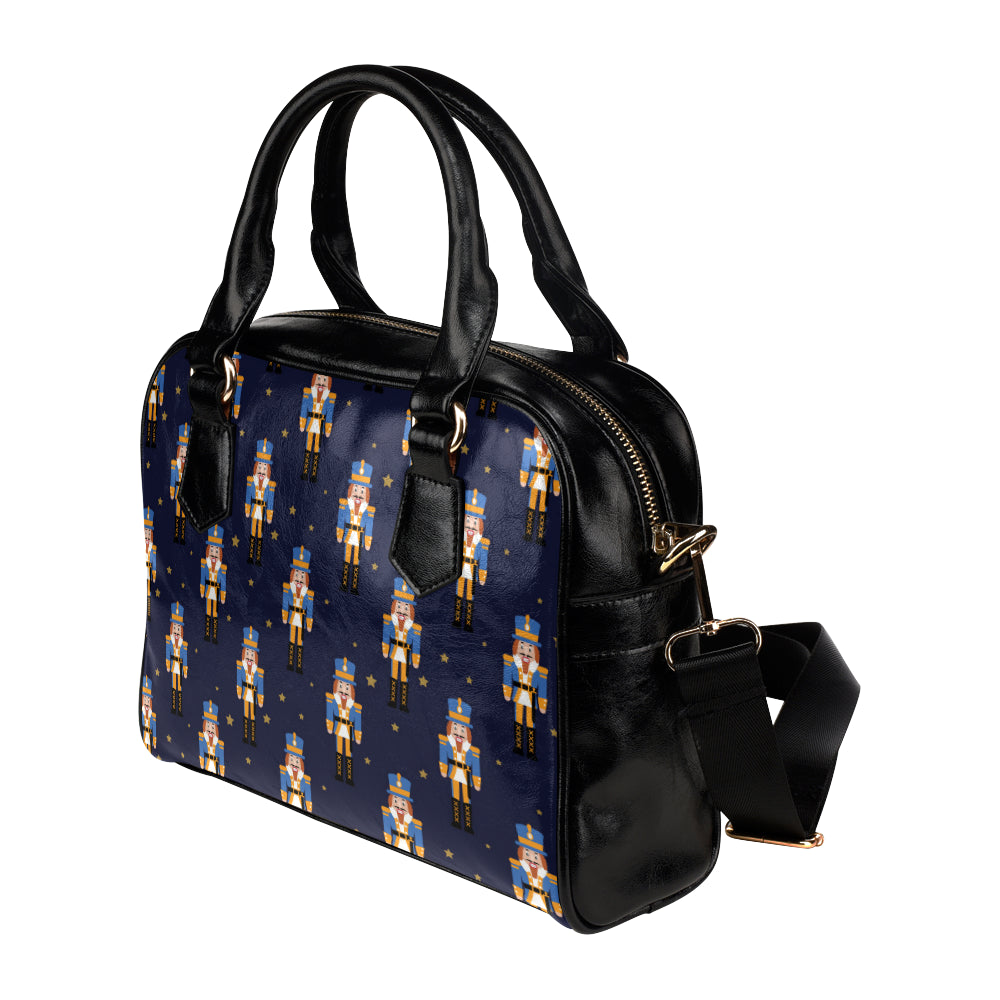 Nutcracker Pattern Print Design A04 Shoulder Handbag