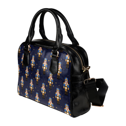 Nutcracker Pattern Print Design A04 Shoulder Handbag