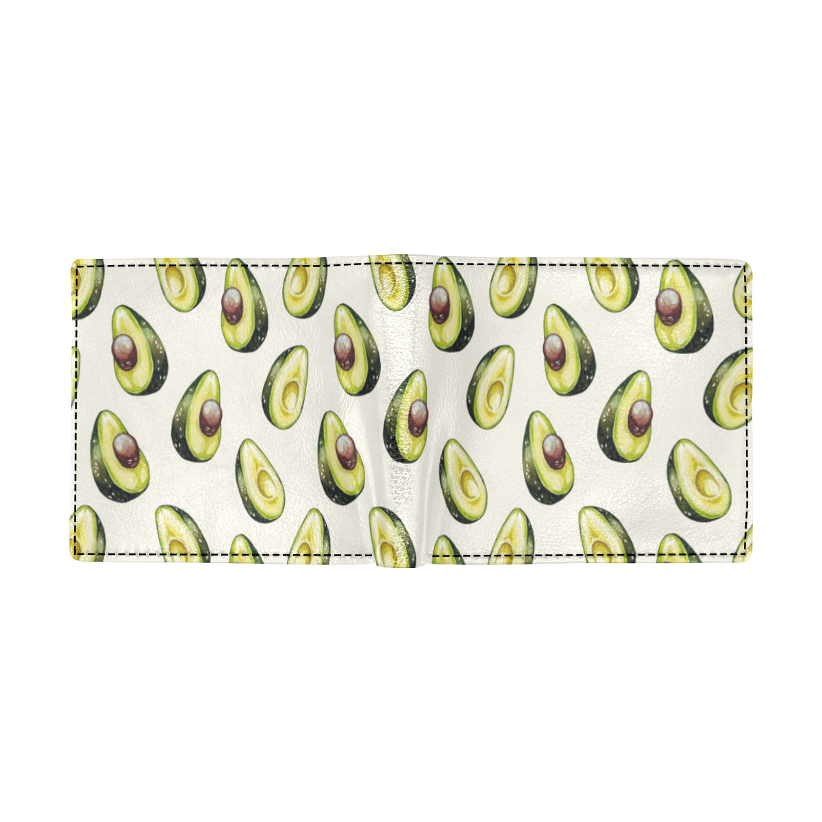Avocado Pattern Print Design 01 Men's ID Card Wallet