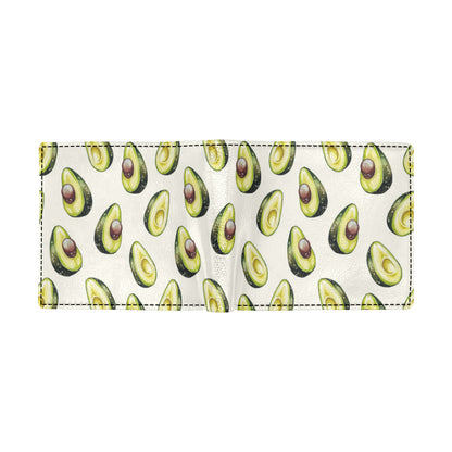 Avocado Pattern Print Design 01 Men's ID Card Wallet