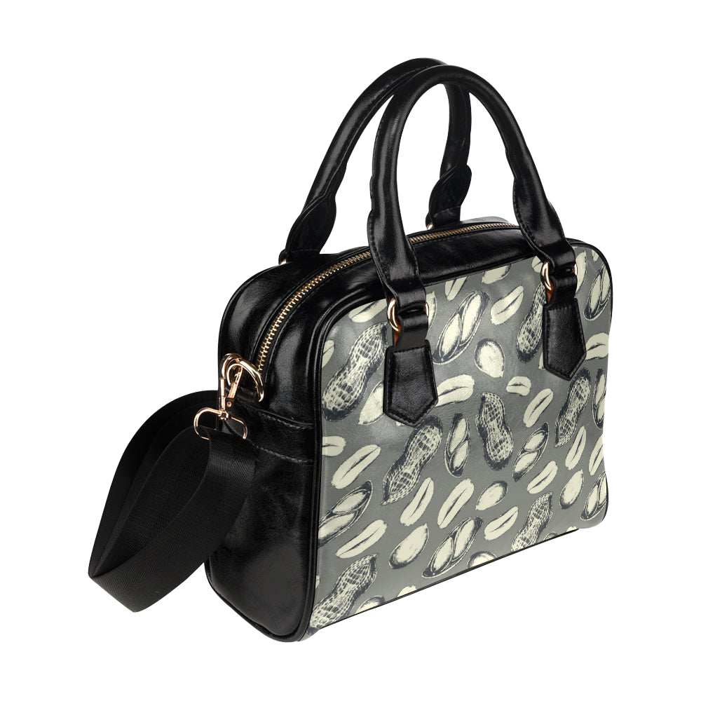 Peanut Pattern Print Design A01 Shoulder Handbag