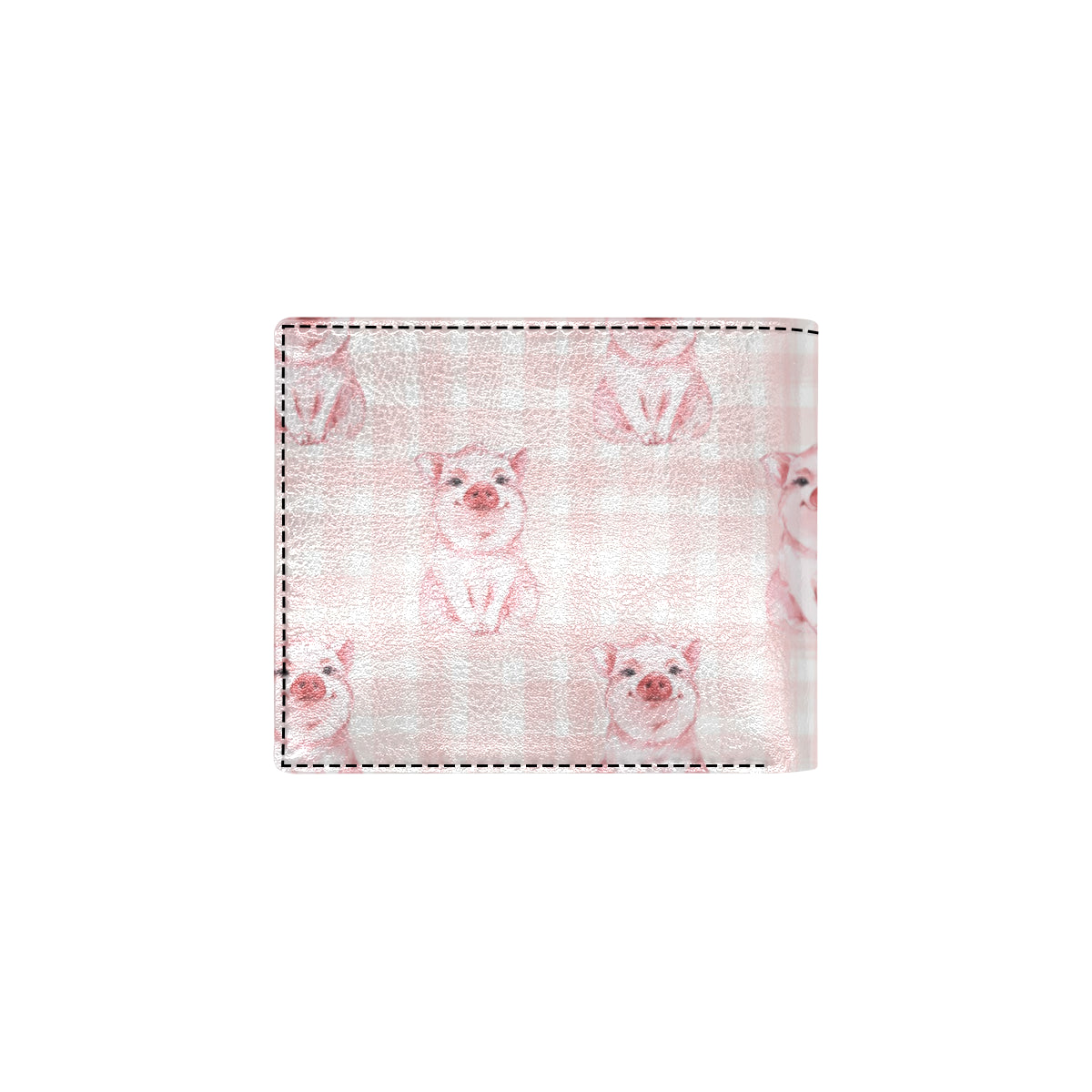 Pig Baby Pattern Print Design 01 Men's ID Card Wallet
