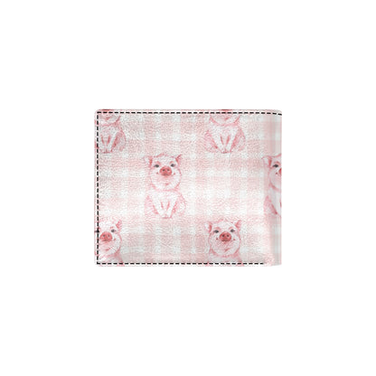 Pig Baby Pattern Print Design 01 Men's ID Card Wallet