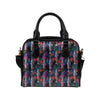 Barracuda with Folwer Pattern Print Design 01 Shoulder Handbag