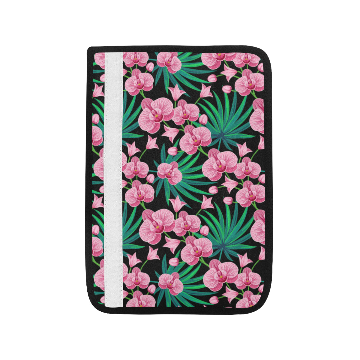 Orchid Pink Pattern Print Design OR06 Car Seat Belt Cover
