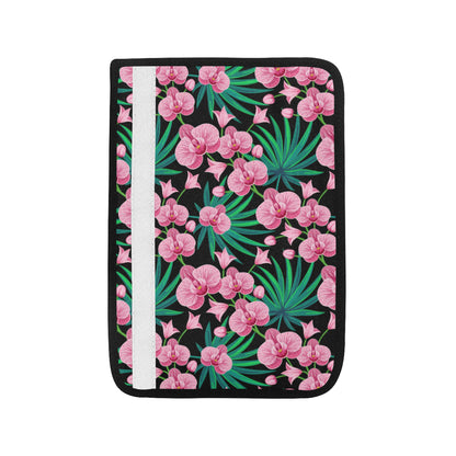 Orchid Pink Pattern Print Design OR06 Car Seat Belt Cover