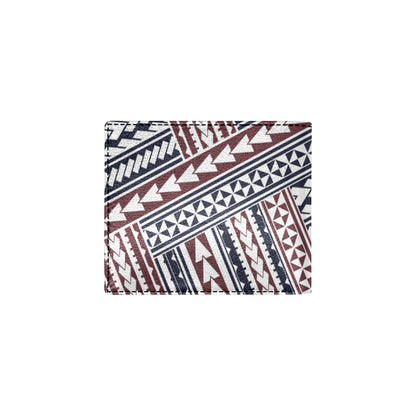Polynesian Tribal line Men's ID Card Wallet