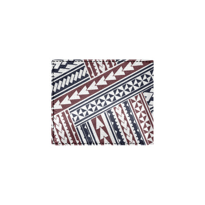 Polynesian Tribal line Men's ID Card Wallet