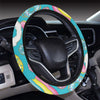 Donut Pattern Print Design DN013 Steering Wheel Cover with Elastic Edge