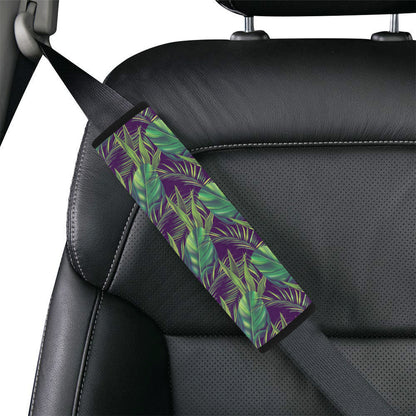 Palm Leaves Pattern Print Design PL03 Car Seat Belt Cover