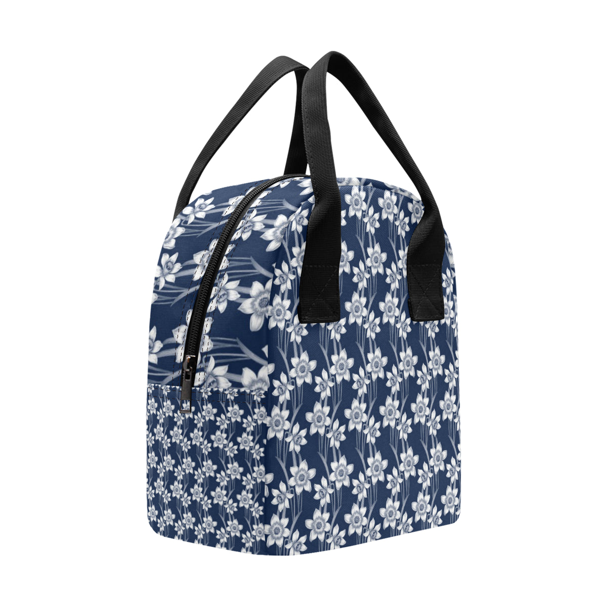 Daffodils Pattern Print Design DF09 Insulated Lunch Bag